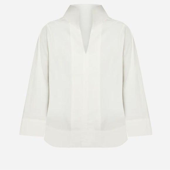 NEW TUCKERNUCK White Margot Stand Collar Blouse - Picture 13 of 13